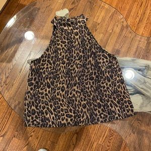 Zara cheetah blouse